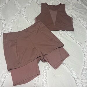 Dusty Rose Workout Set la kottee Sz. L
